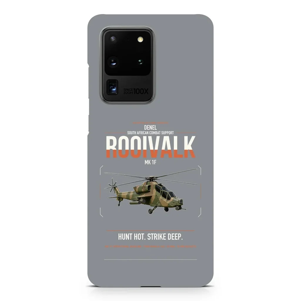 Denel Rooivalk Mk 1F design on samsung case - gray