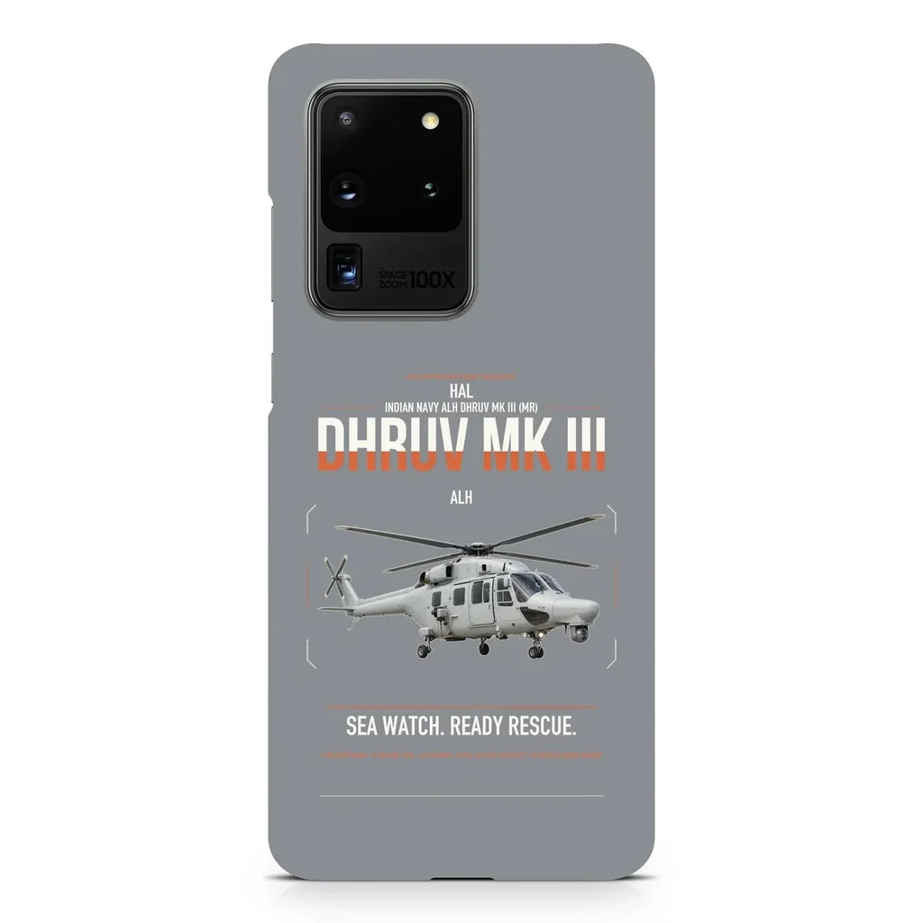 HAL ALH Dhruv Mk III design on samsung case - gray