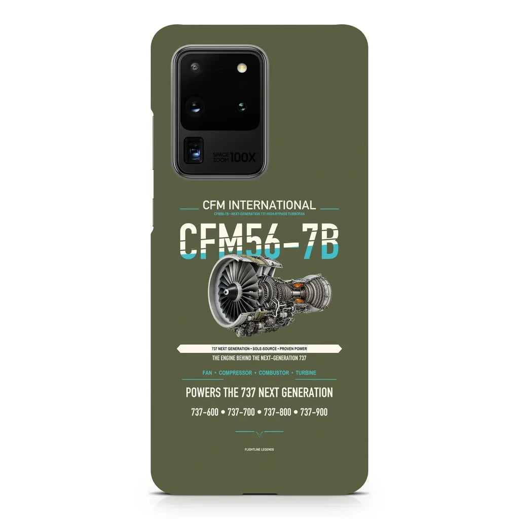 CFM56-7B design on samsung case - green army