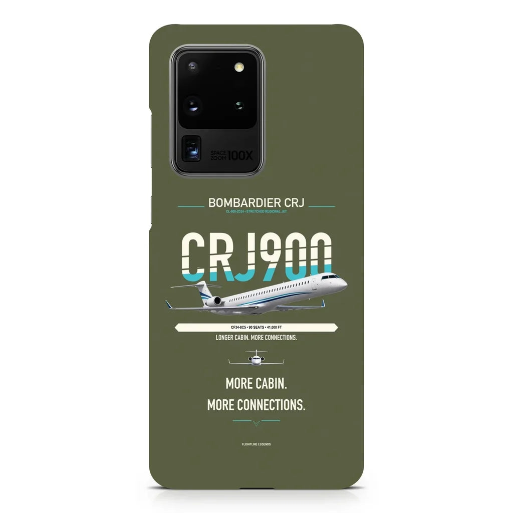 CRJ900 design on samsung case - green army