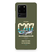 Thumbnail for Cessna T207A Stationair 8 design on samsung case - green army
