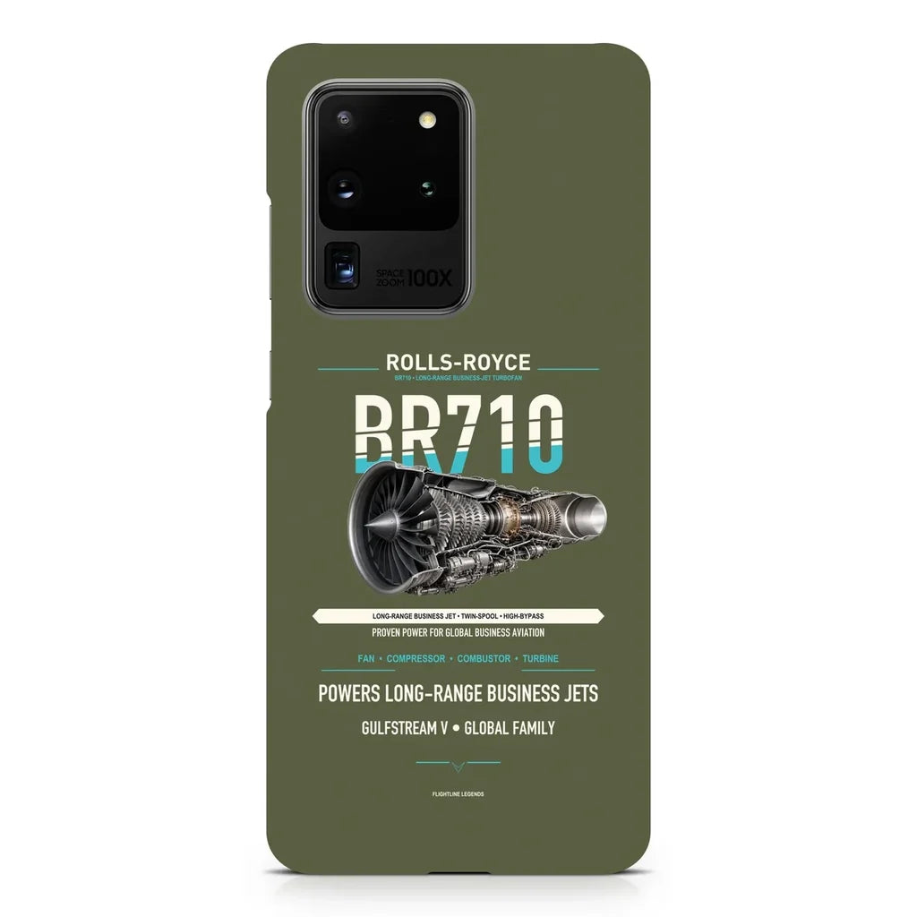 BR710 design on samsung case - green army