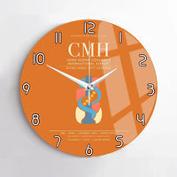 Thumbnail for John Glenn Columbus International Airport CMH Wall-Clock No-Frame - Orange
