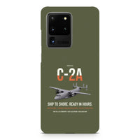 Thumbnail for C-2A Greyhound design on samsung case - green army