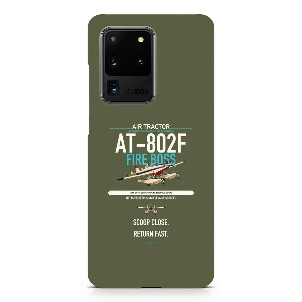 Air Tractor AT-802F Fire Boss design on samsung case - green army