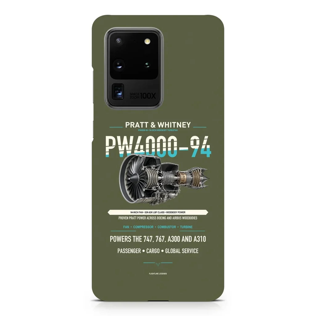 PW4000-94 design on samsung case - green army
