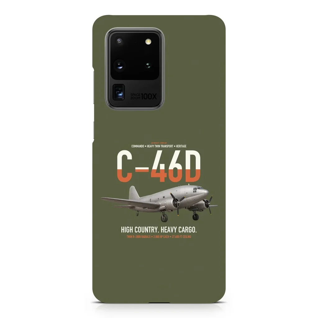 C-46D Commando design on samsung case - green army