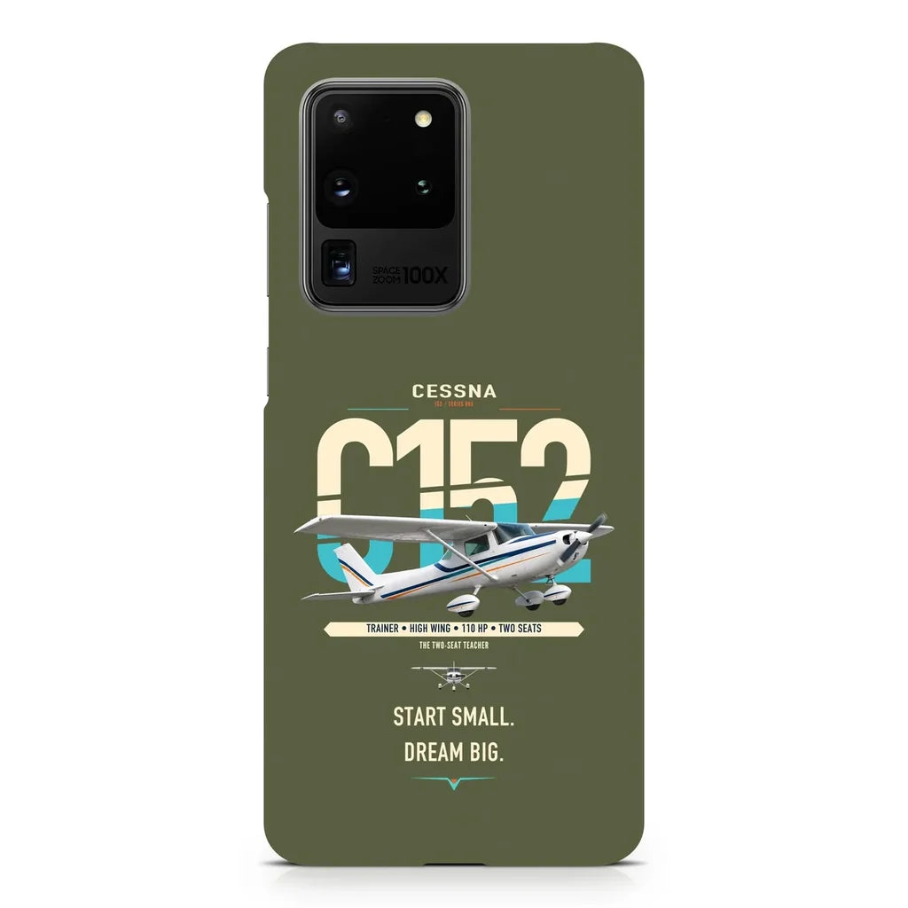 Cessna 152 design on samsung case - green army