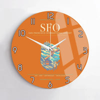 Thumbnail for San Francisco International Airport SFO Wall-Clock No-Frame - Orange