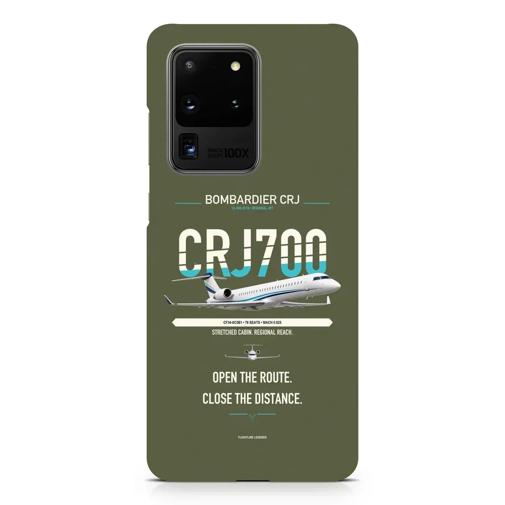 CRJ700 design on samsung case - green army
