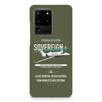 Thumbnail for Cessna Citation Sovereign+ design on samsung case - green army