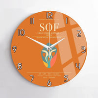 Thumbnail for Vasil Levski Airport  Sofia SOF Wall-Clock No-Frame - Orange