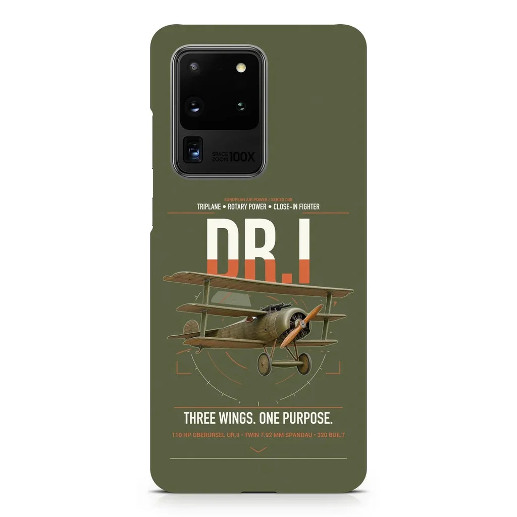 Fokker Dr.I design on samsung case - green army