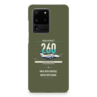 Thumbnail for Beechcraft King Air 260 design on samsung case - green army