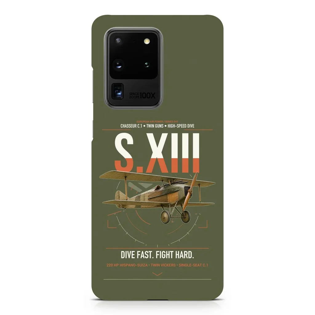 SPAD S.XIII C.1 design on samsung case - green army