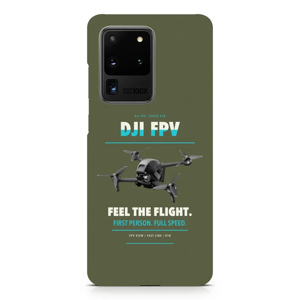 DJI FPV design on samsung case - green army