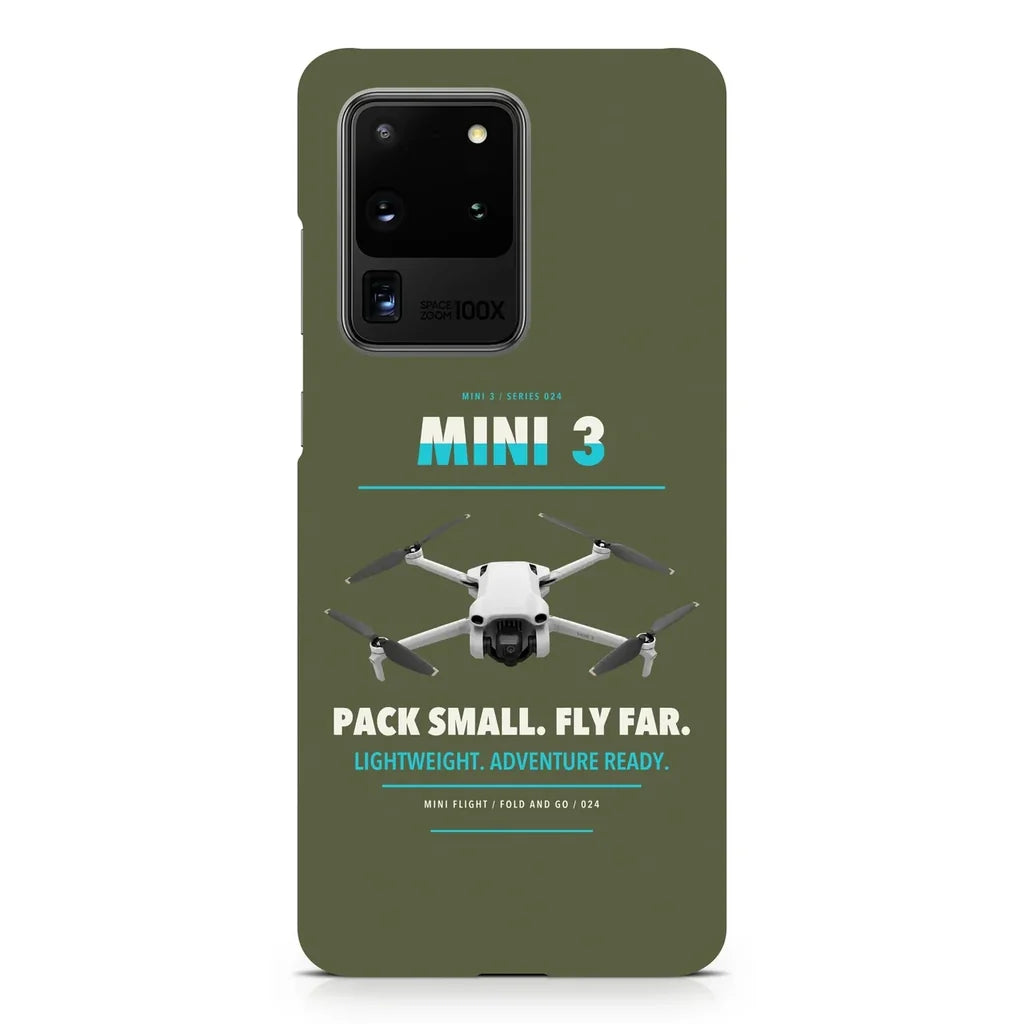 DJI Mini 3 design on samsung case - green army