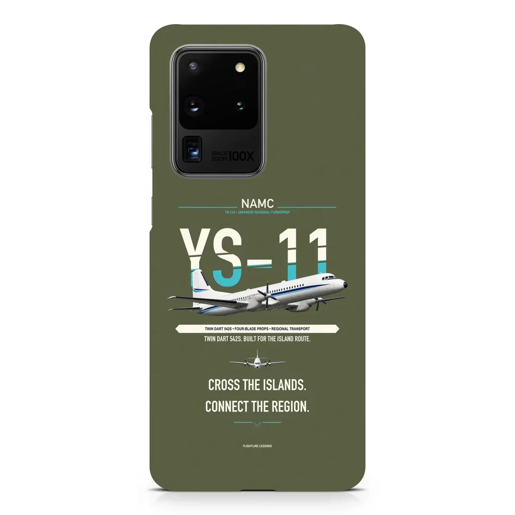 NAMC YS-11A design on samsung case - green army