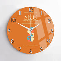 Thumbnail for Thessaloniki Airport Makedonia SKG Wall-Clock No-Frame - Orange