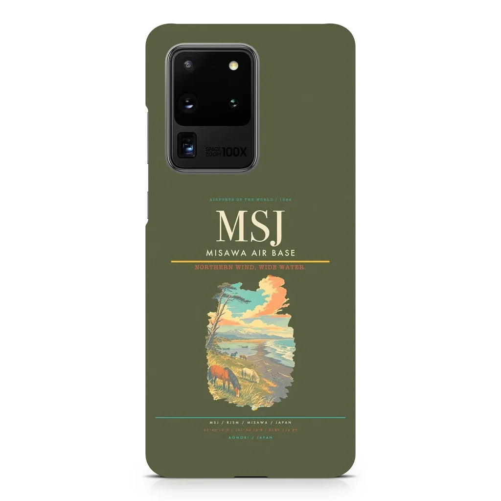 Misawa Air Base MSJ design on samsung case - green army