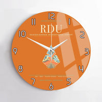 Thumbnail for Raleigh-Durham International Airport RDU Wall-Clock No-Frame - Orange