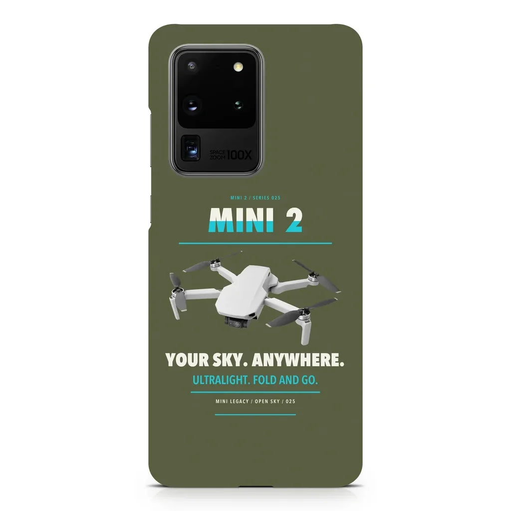 DJI Mini 2 design on samsung case - green army