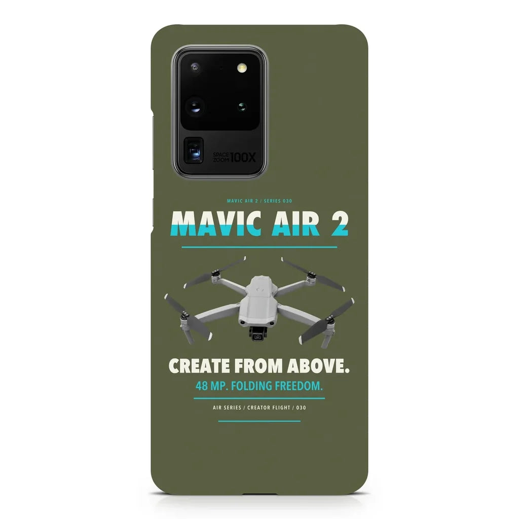 DJI Mavic Air 2 design on samsung case - green army