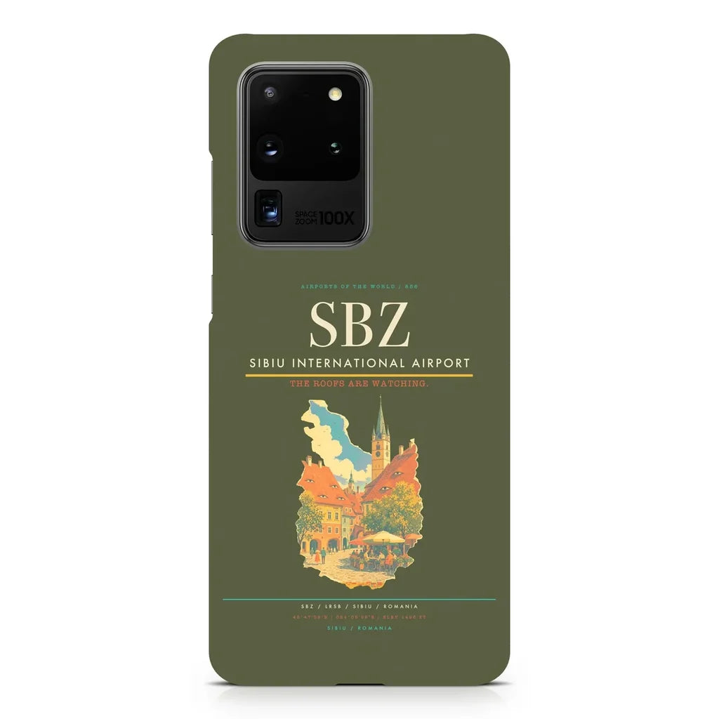 Sibiu International Airport SBZ design on samsung case - green army