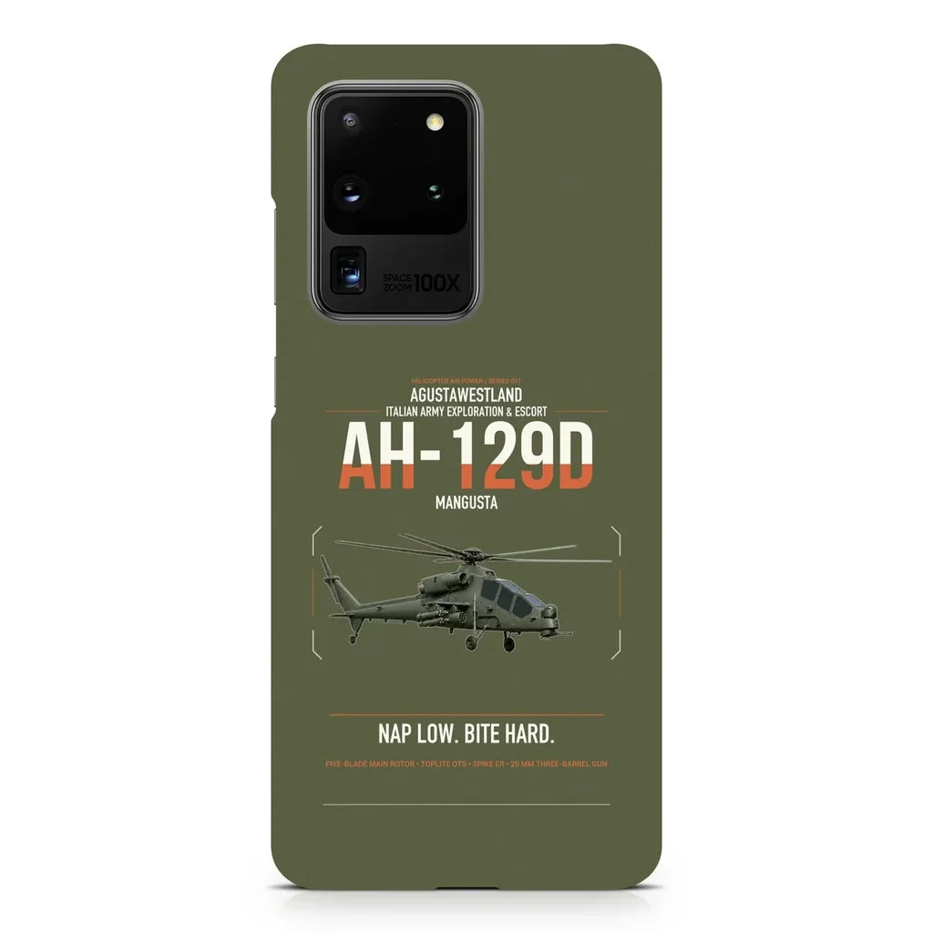 AgustaWestland AH-129D Mangusta design on samsung case - green army