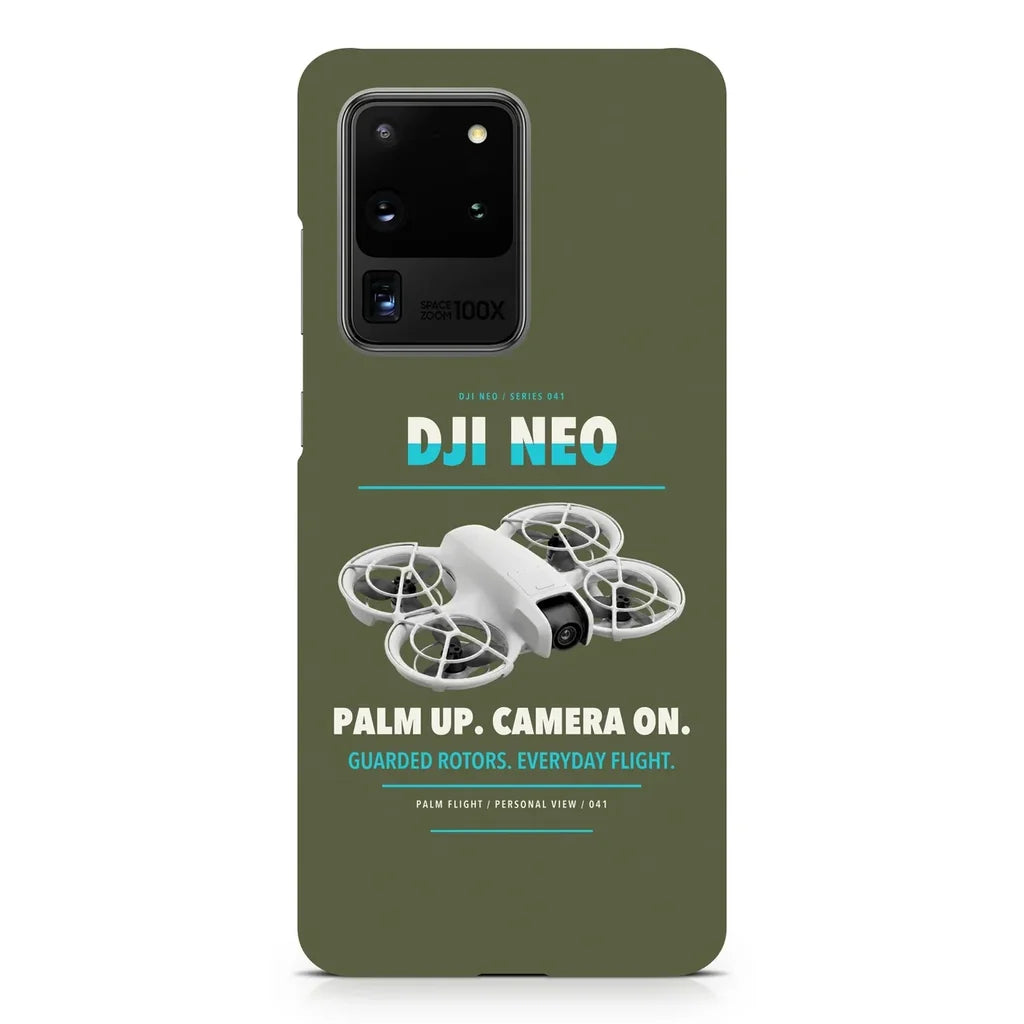 DJI Neo design on samsung case - green army
