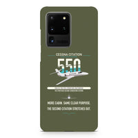 Thumbnail for Cessna Citation 550 - Citation II design on samsung case - green army