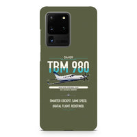 Thumbnail for Daher TBM 980 design on samsung case - green army