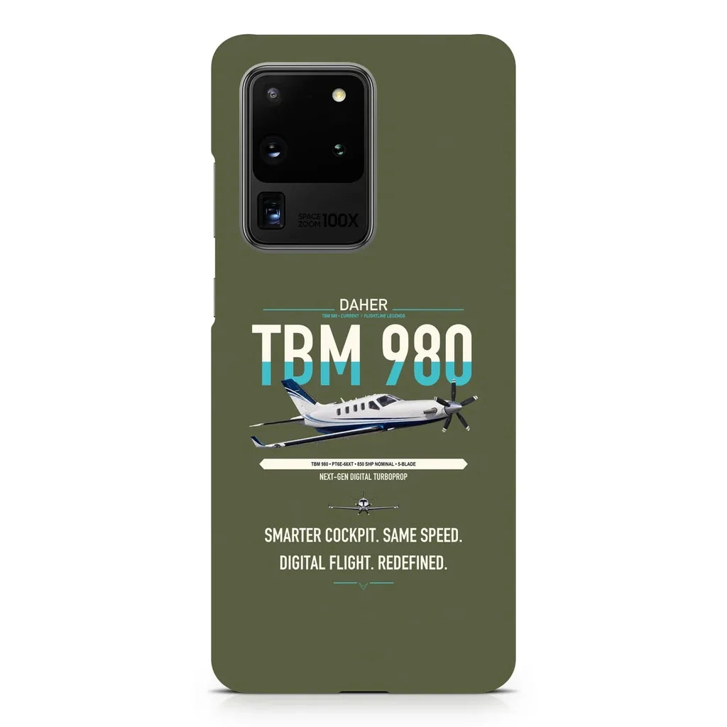 Daher TBM 980 design on samsung case - green army