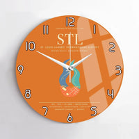 Thumbnail for St. Louis Lambert International Airport STL Wall-Clock No-Frame - Orange