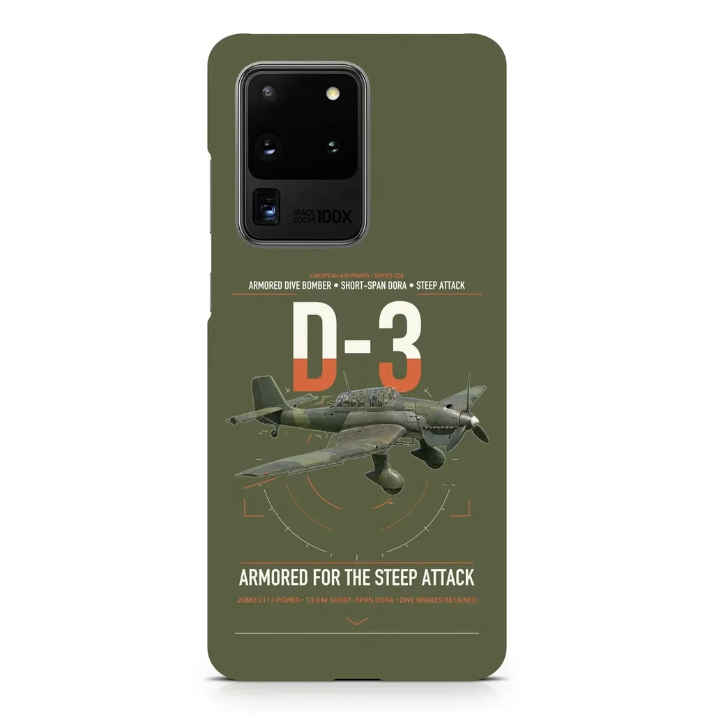 Junkers Ju 87D-3 design on samsung case - green army