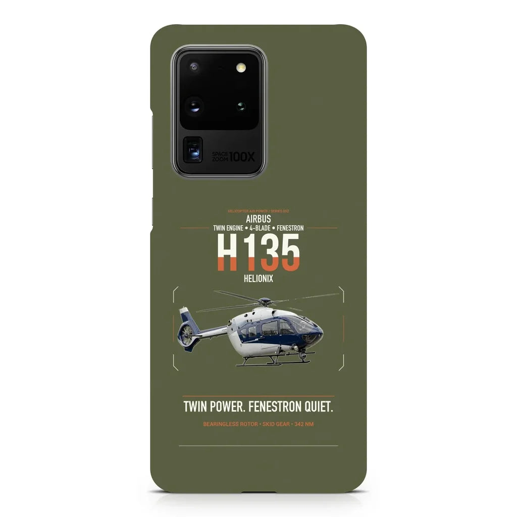 Airbus H135 design on samsung case - green army