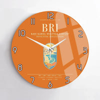 Thumbnail for Bari Karol Wojtya Airport BRI Wall-Clock No-Frame - Orange