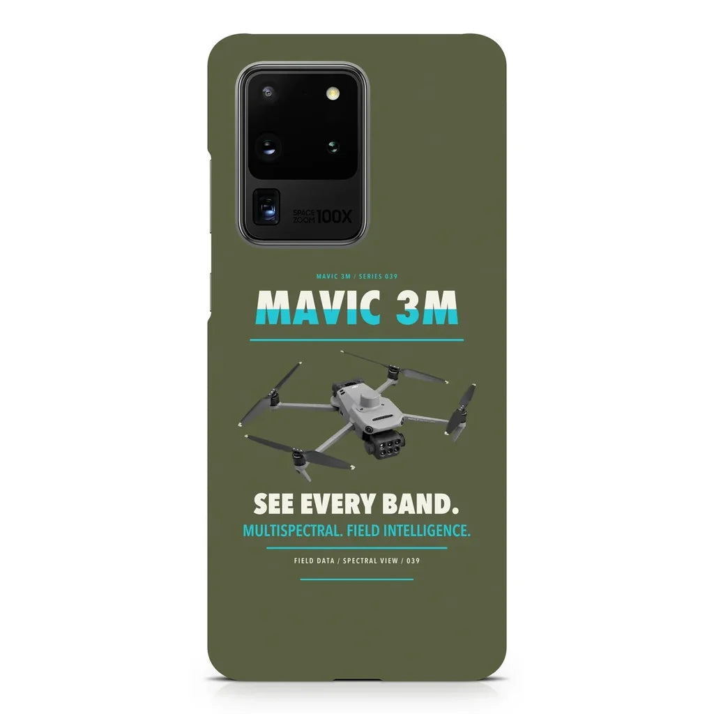 DJI Mavic 3 Multispectral design on samsung case - green army