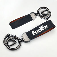 Thumbnail for FedEx Horseshoe Buckle key chain in black