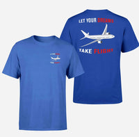 Thumbnail for Customisable Let Your Dreams Take Flight T-Shirt - view 10