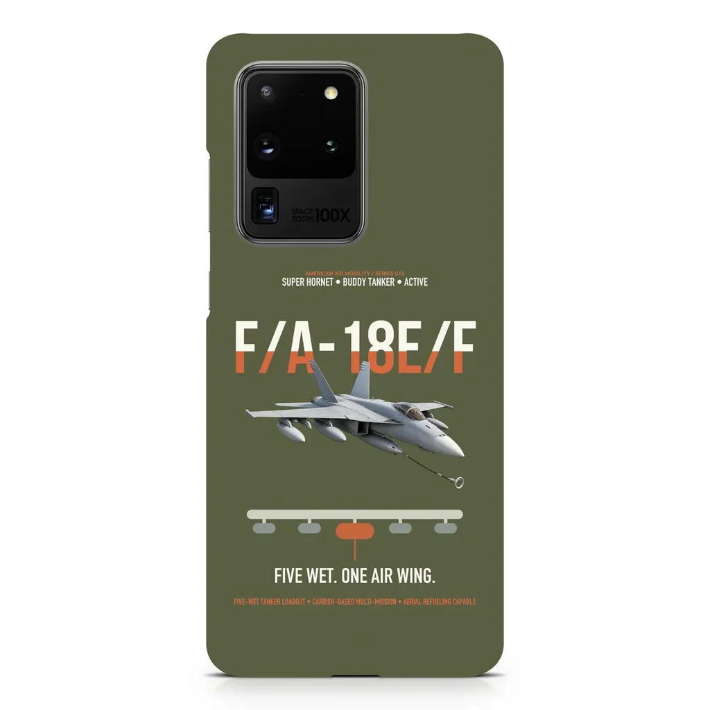 F A-18E F Buddy Tanker design on samsung case - green army