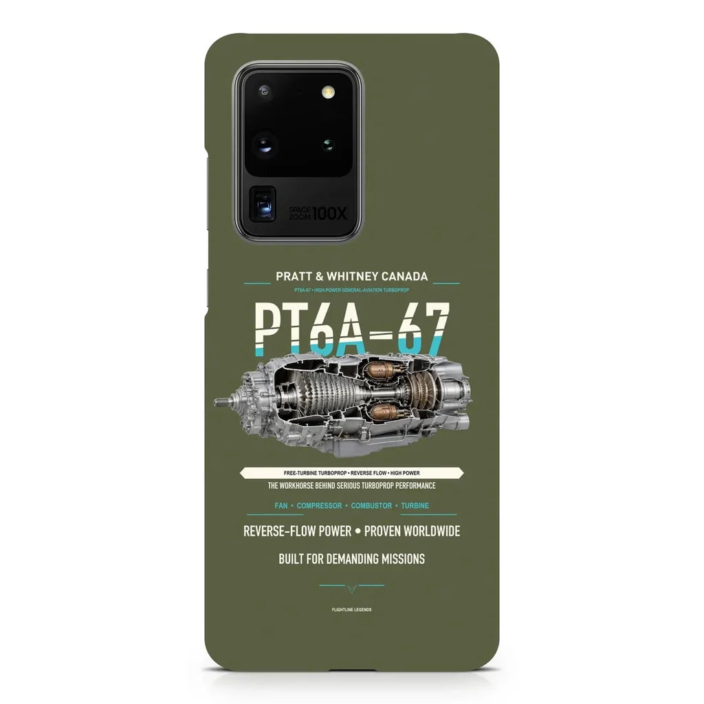 PT6A-67 design on samsung case - green army