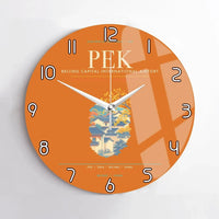 Thumbnail for Beijing Capital International Airport PEK Wall-Clock No-Frame - Orange