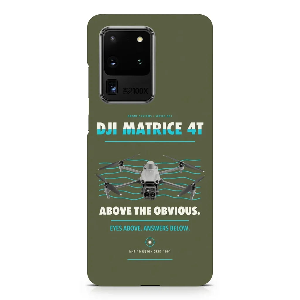 DJI Matrice 4T design on samsung case - green army