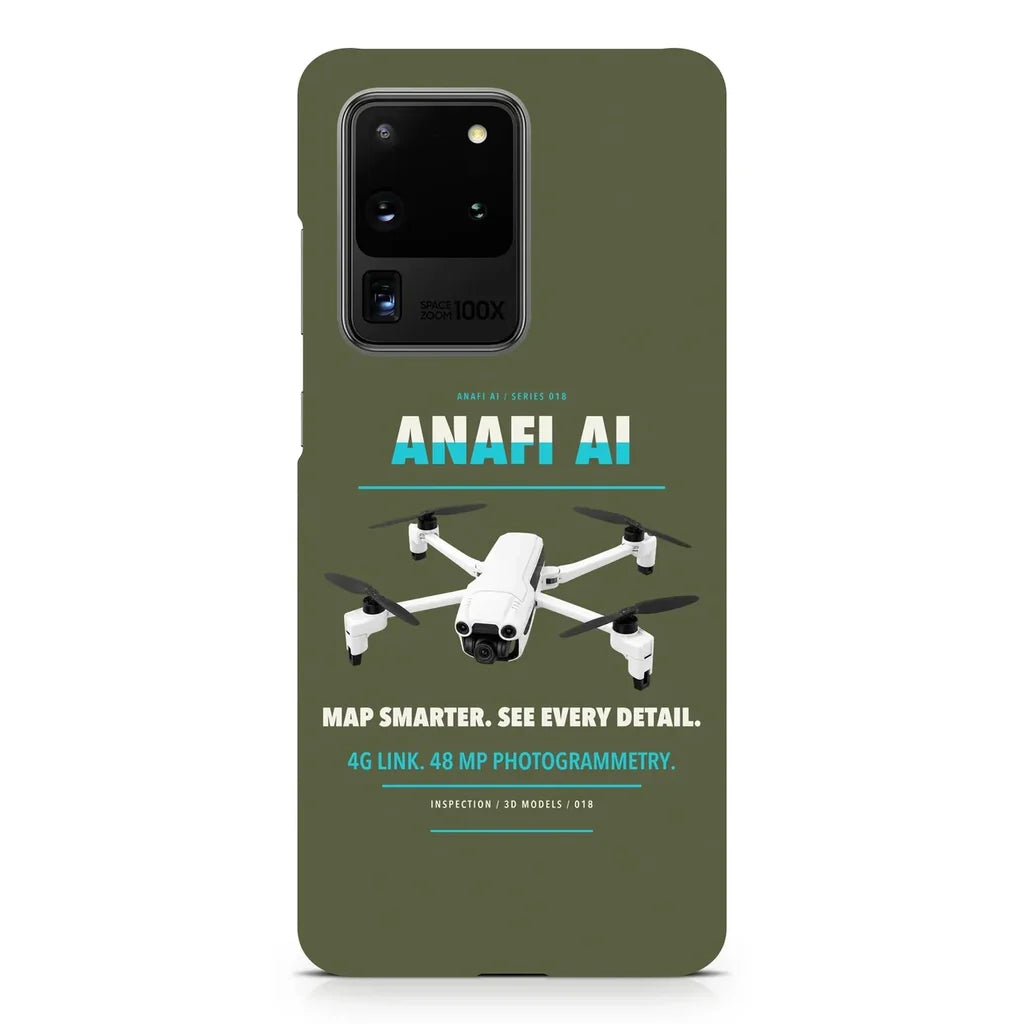 Parrot ANAFI Ai design on samsung case - green army