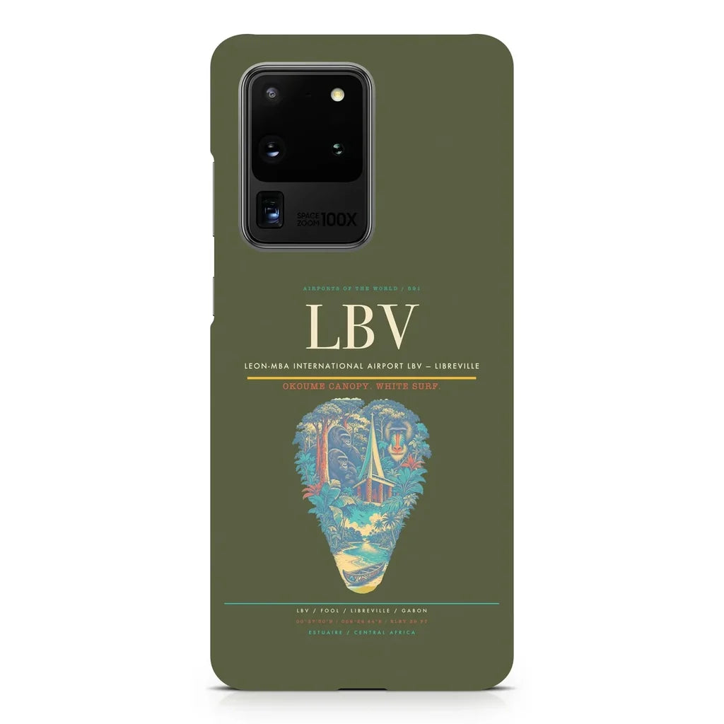 Leon-Mba International Airport LBV — Libreville design on samsung case - green army