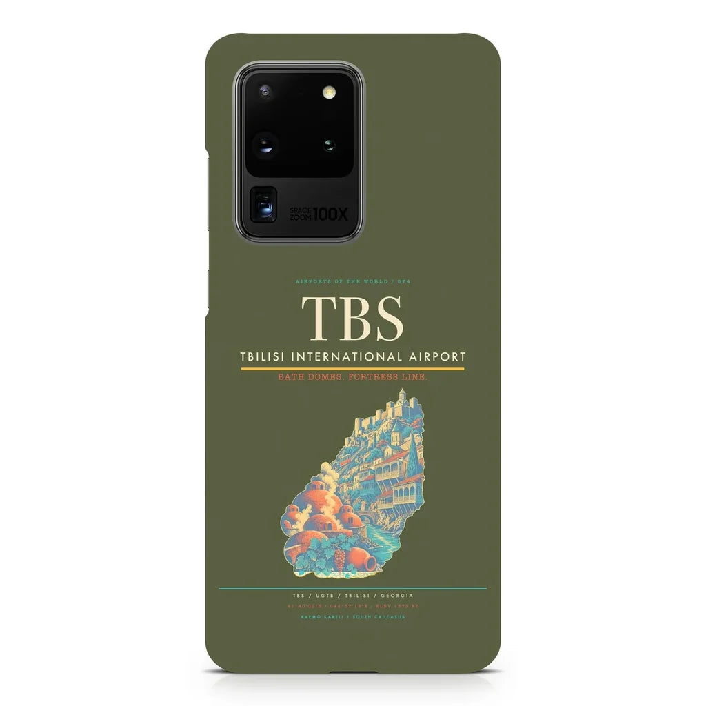 Tbilisi International Airport TBS design on samsung case - green army