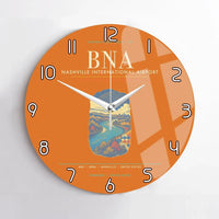 Thumbnail for Nashville International Airport BNA Wall-Clock No-Frame - Orange