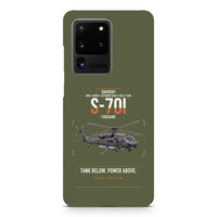 Thumbnail for Sikorsky S-70i FIREHAWK design on samsung case - green army