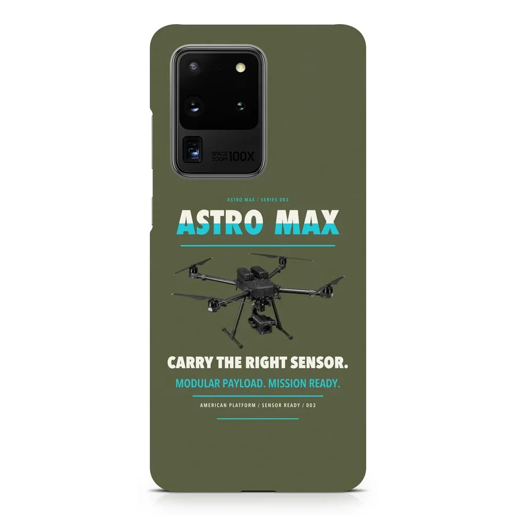 Freefly Astro Max design on samsung case - green army